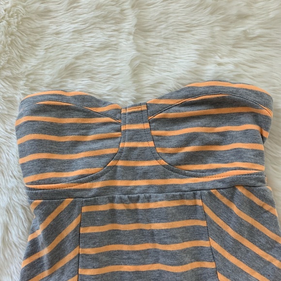 Roxy at my side striped strapless dress - Picture 3 of 6